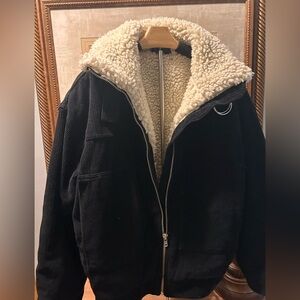 BDG black corduroy Sherpa  lined women jacket
Never worn
Brand new